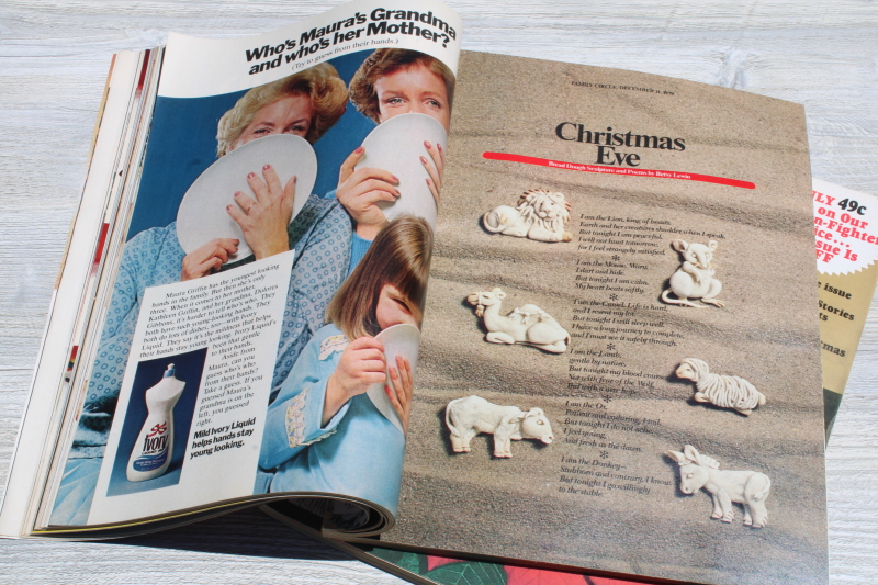 photo of vintage 1979 Family Circle & Woman's Day Christmas magazines baking, holiday recipes, tons of ads!  #6